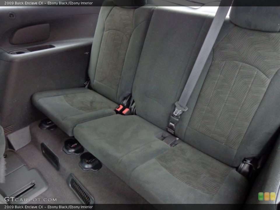 Ebony Black/Ebony Interior Rear Seat for the 2009 Buick Enclave CX #83276587