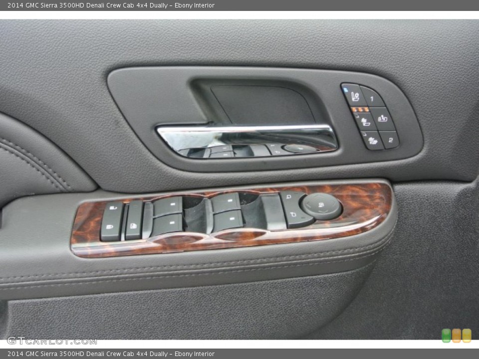 Ebony Interior Controls for the 2014 GMC Sierra 3500HD Denali Crew Cab 4x4 Dually #83276597