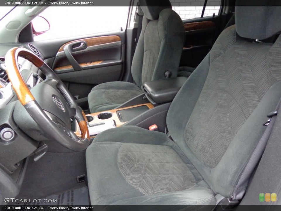 Ebony Black/Ebony Interior Front Seat for the 2009 Buick Enclave CX #83276611