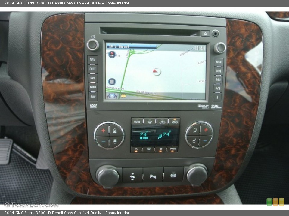Ebony Interior Navigation for the 2014 GMC Sierra 3500HD Denali Crew Cab 4x4 Dually #83276637
