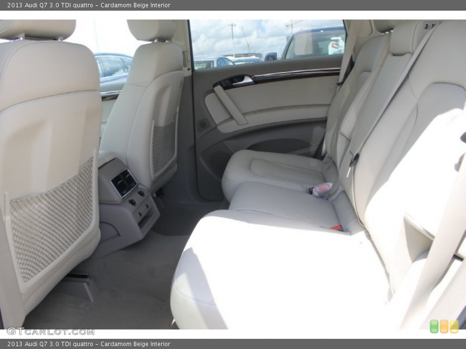 Cardamom Beige Interior Rear Seat for the 2013 Audi Q7 3.0 TDI quattro #83276892