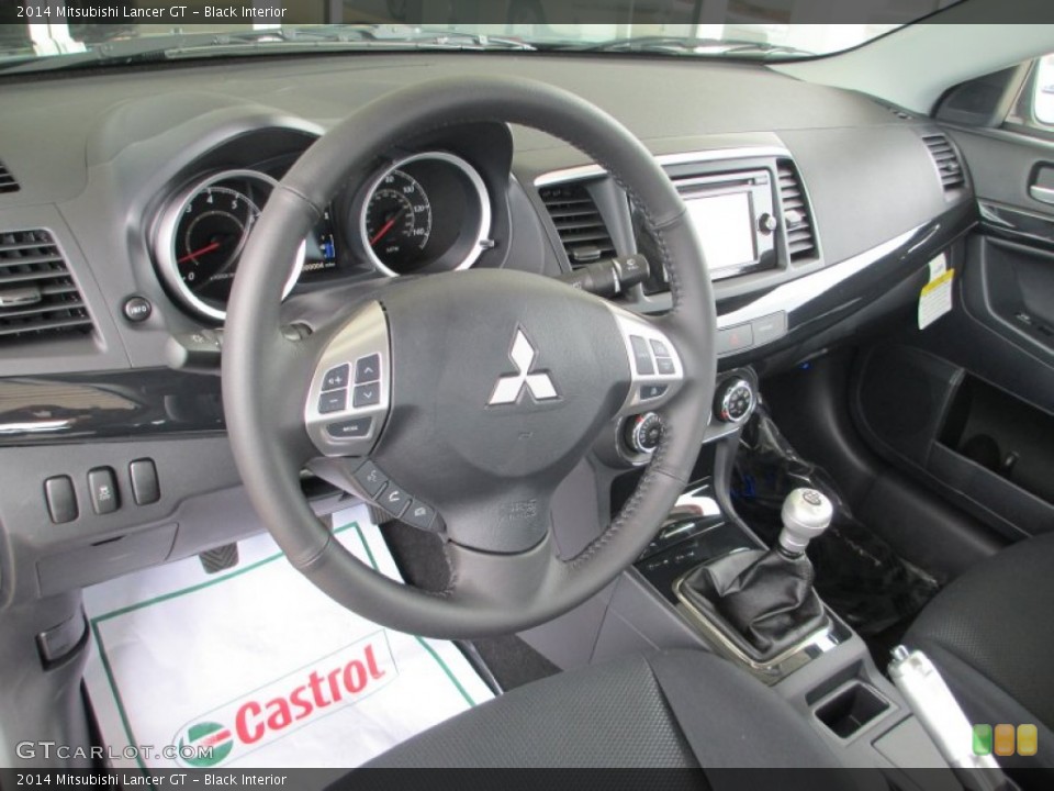 Black Interior Dashboard for the 2014 Mitsubishi Lancer GT #83279096