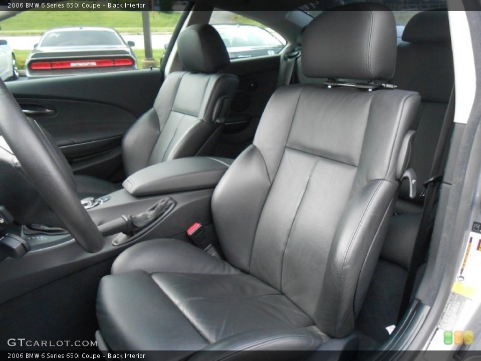 Black Interior Front Seat for the 2006 BMW 6 Series 650i Coupe #83280979