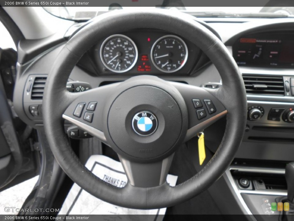 Black Interior Steering Wheel for the 2006 BMW 6 Series 650i Coupe #83281178