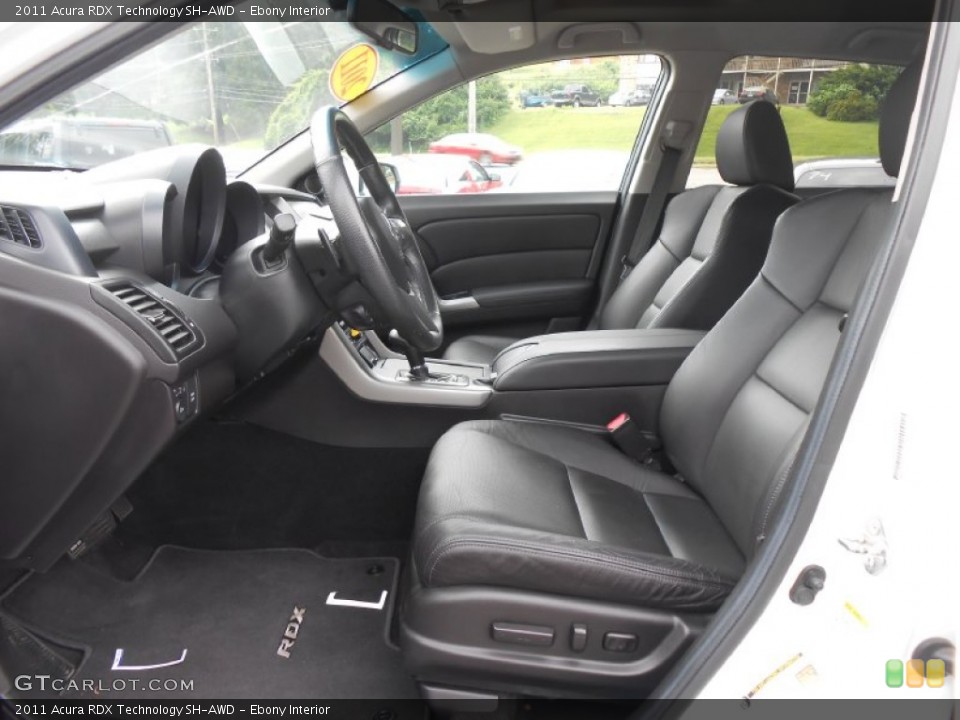 Ebony Interior Front Seat for the 2011 Acura RDX Technology SH-AWD #83282014