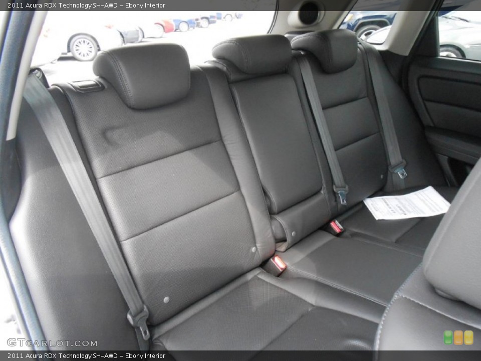 Ebony Interior Rear Seat for the 2011 Acura RDX Technology SH-AWD #83282130