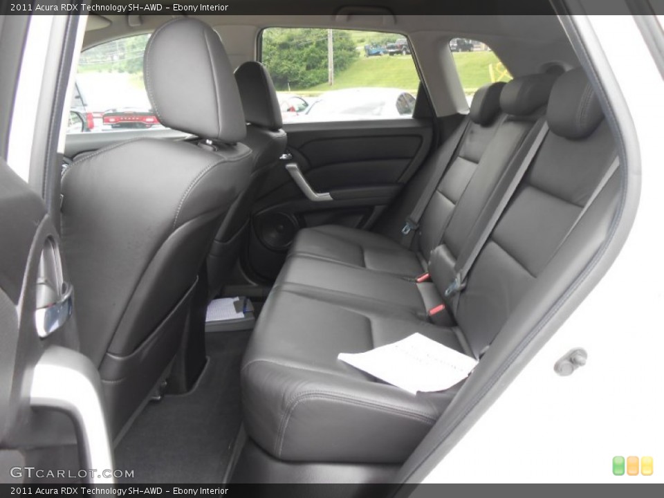 Ebony Interior Rear Seat for the 2011 Acura RDX Technology SH-AWD #83282173