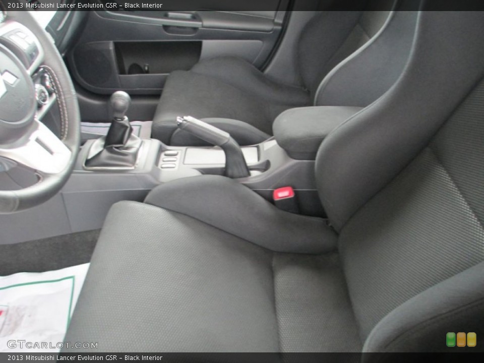Black Interior Front Seat for the 2013 Mitsubishi Lancer Evolution GSR #83282202