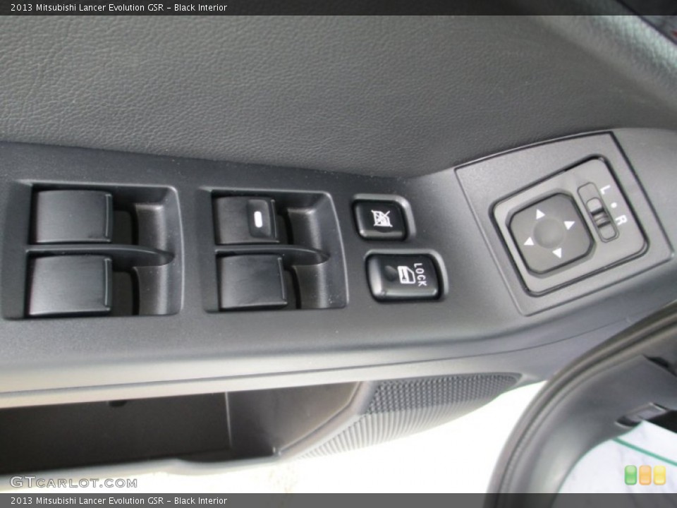 Black Interior Controls for the 2013 Mitsubishi Lancer Evolution GSR #83282220