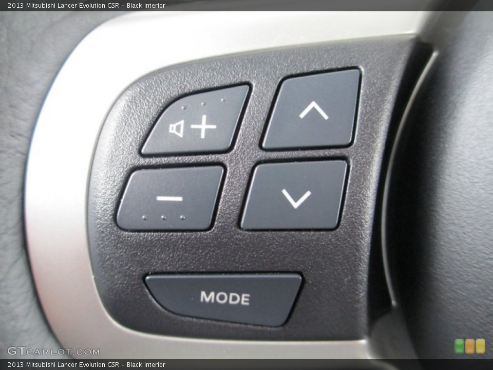 Black Interior Controls for the 2013 Mitsubishi Lancer Evolution GSR #83282326