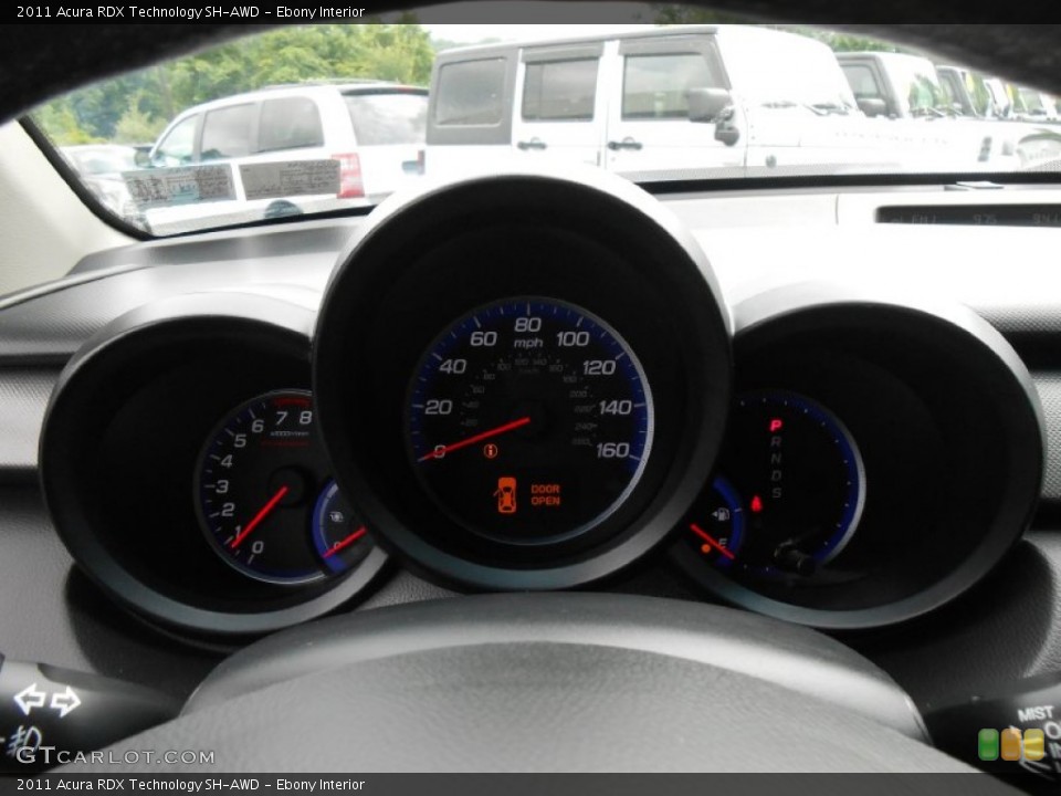 Ebony Interior Gauges for the 2011 Acura RDX Technology SH-AWD #83282345