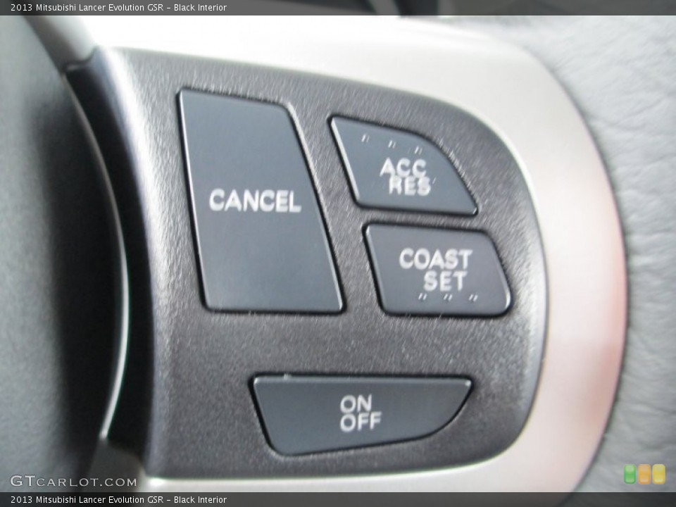 Black Interior Controls for the 2013 Mitsubishi Lancer Evolution GSR #83282347