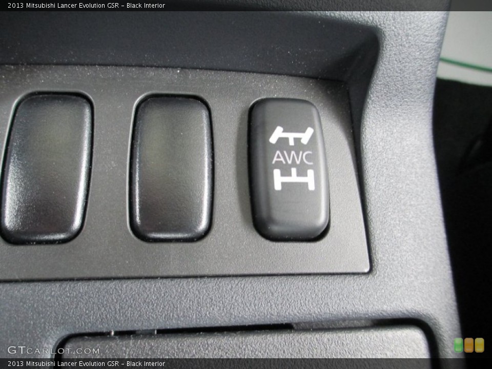 Black Interior Controls for the 2013 Mitsubishi Lancer Evolution GSR #83282474