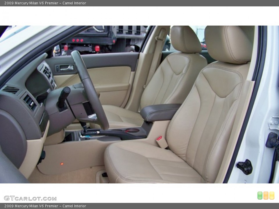 Camel Interior Front Seat for the 2009 Mercury Milan V6 Premier #83282820