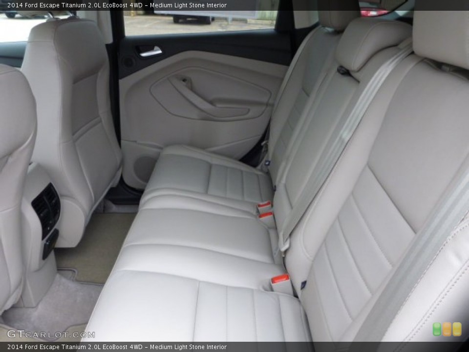 Medium Light Stone Interior Rear Seat for the 2014 Ford Escape Titanium 2.0L EcoBoost 4WD #83285200