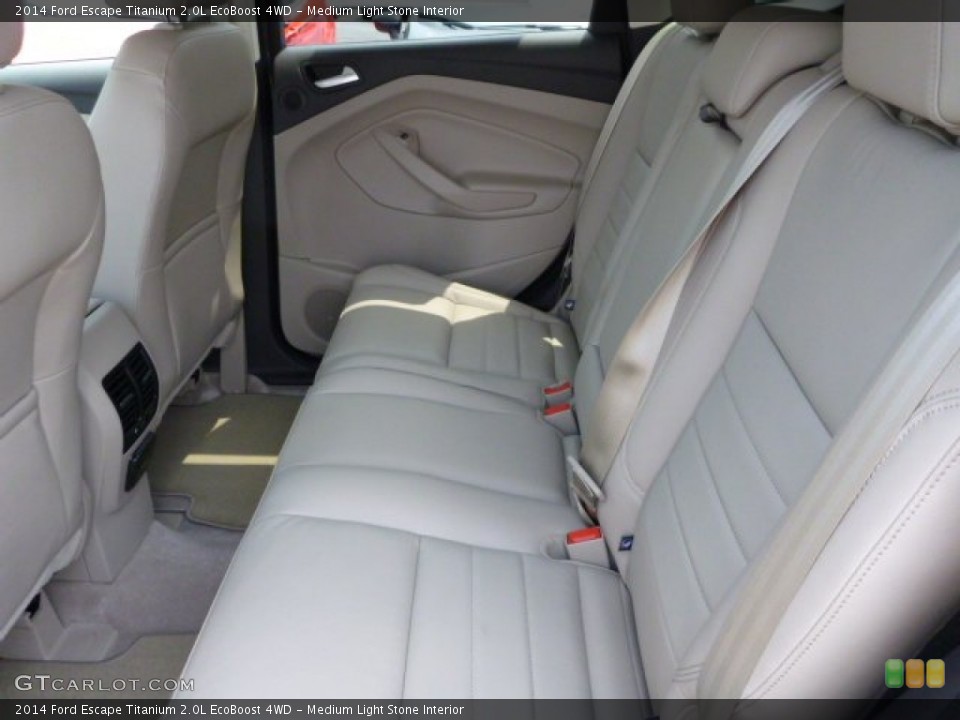 Medium Light Stone Interior Rear Seat for the 2014 Ford Escape Titanium 2.0L EcoBoost 4WD #83285520