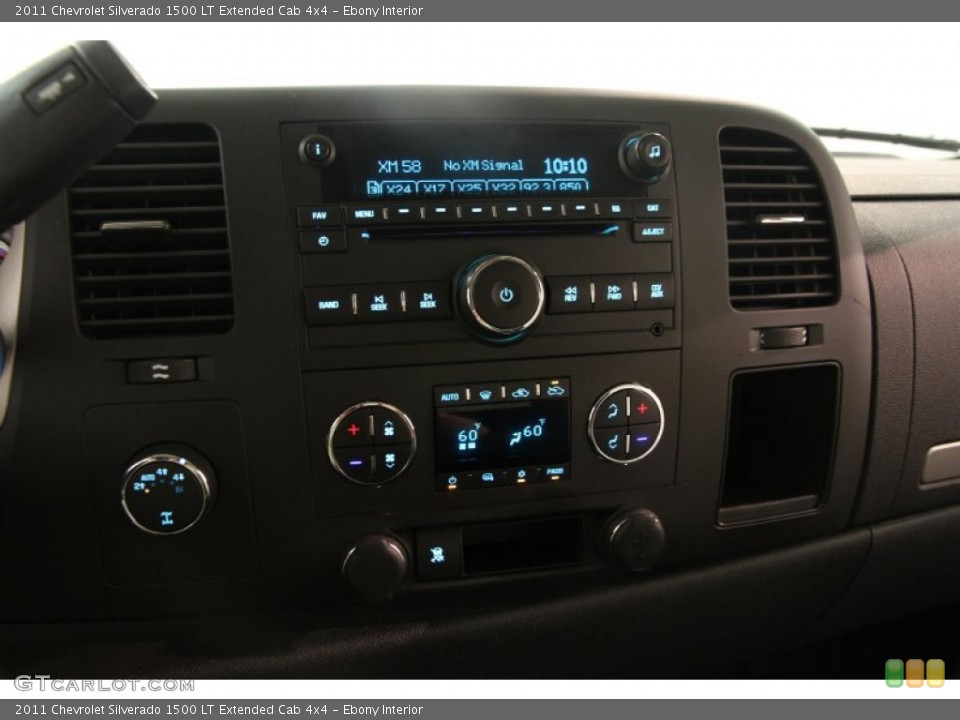 Ebony Interior Controls for the 2011 Chevrolet Silverado 1500 LT Extended Cab 4x4 #83286576