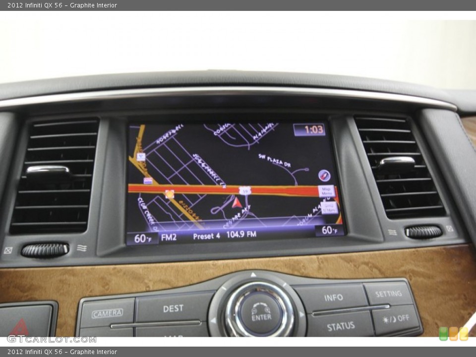 Graphite Interior Navigation for the 2012 Infiniti QX 56 #83286710