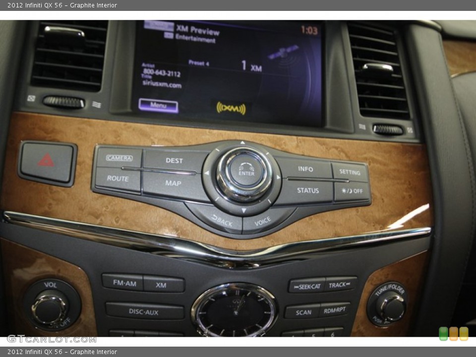 Graphite Interior Controls for the 2012 Infiniti QX 56 #83286792