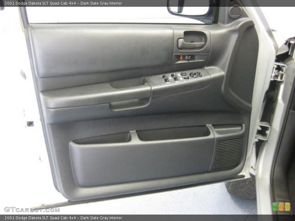 Dark Slate Gray Interior Door Panel for the 2001 Dodge Dakota SLT Quad Cab 4x4 #83286855