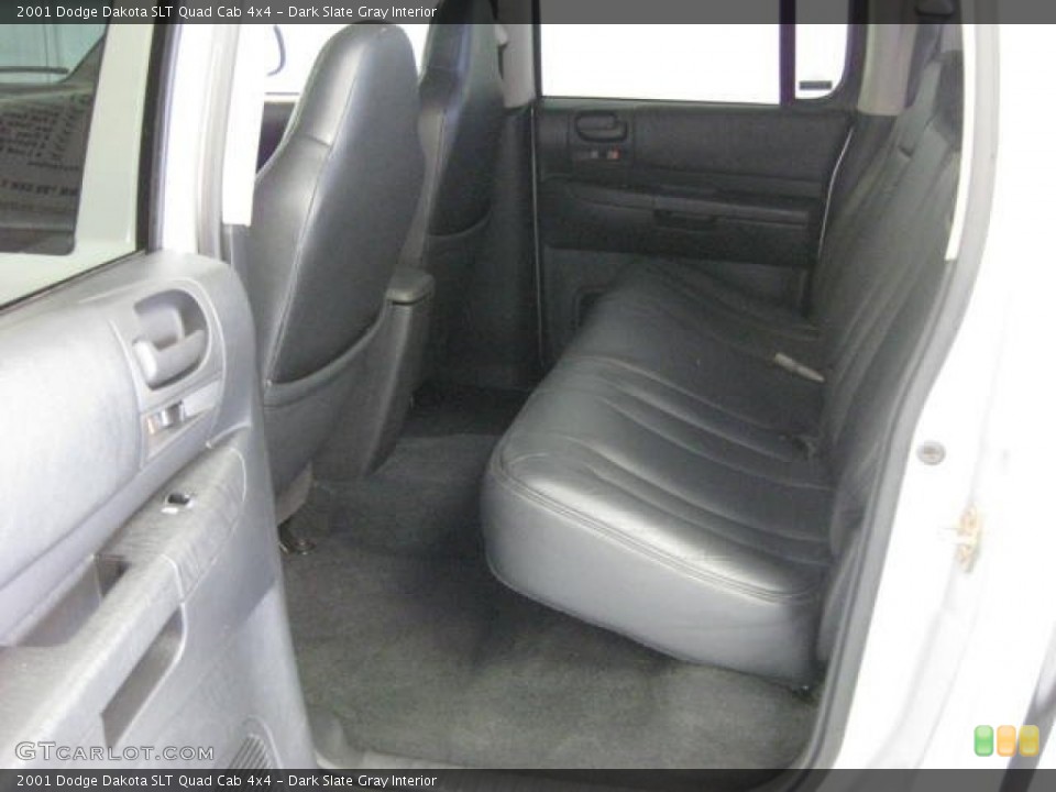 Dark Slate Gray Interior Rear Seat for the 2001 Dodge Dakota SLT Quad Cab 4x4 #83286878
