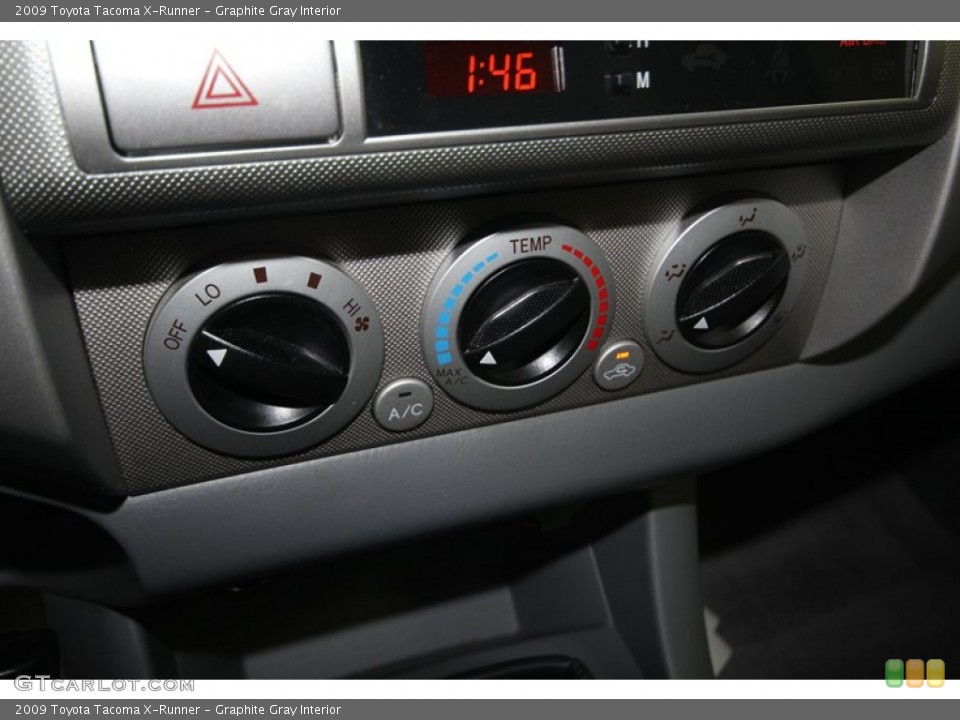 Graphite Gray Interior Controls for the 2009 Toyota Tacoma X-Runner #83291000