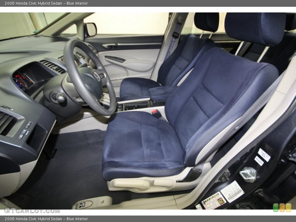 Blue Interior Front Seat for the 2008 Honda Civic Hybrid Sedan #83291442