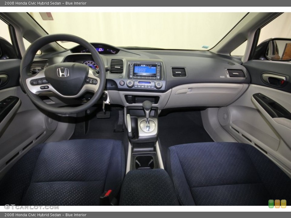 Blue Interior Dashboard for the 2008 Honda Civic Hybrid Sedan #83291463