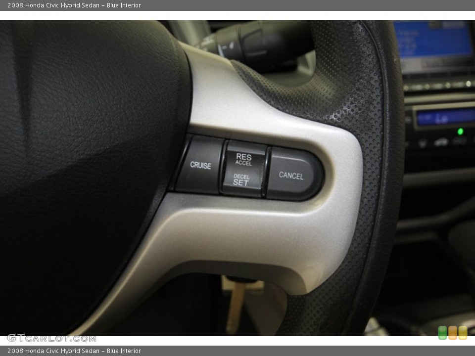 Blue Interior Controls for the 2008 Honda Civic Hybrid Sedan #83291918