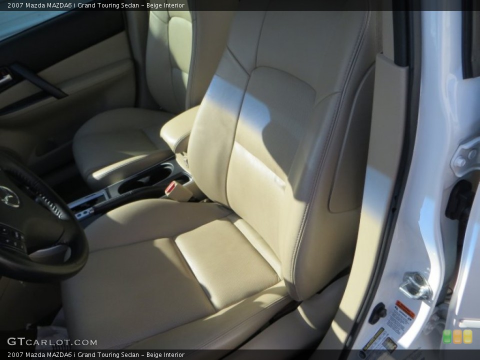 Beige Interior Front Seat for the 2007 Mazda MAZDA6 i Grand Touring Sedan #83292416