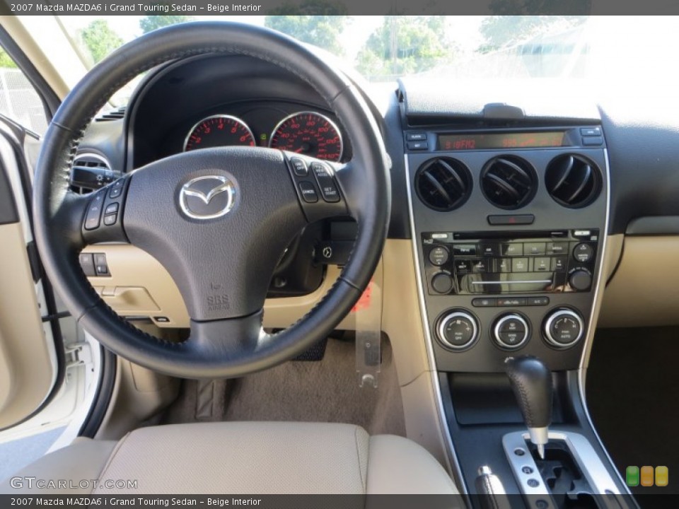 Beige Interior Dashboard for the 2007 Mazda MAZDA6 i Grand Touring Sedan #83292488