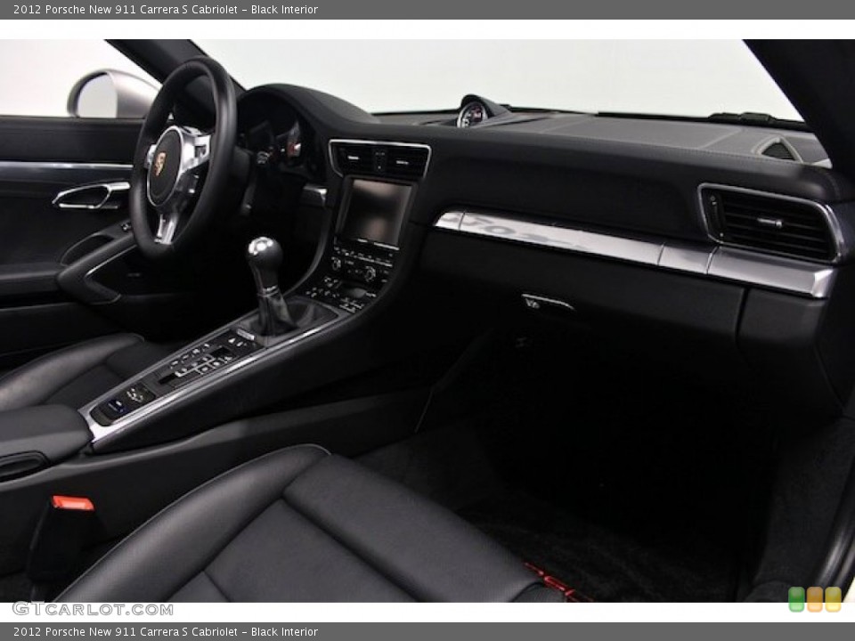 Black Interior Dashboard for the 2012 Porsche New 911 Carrera S Cabriolet #83293431