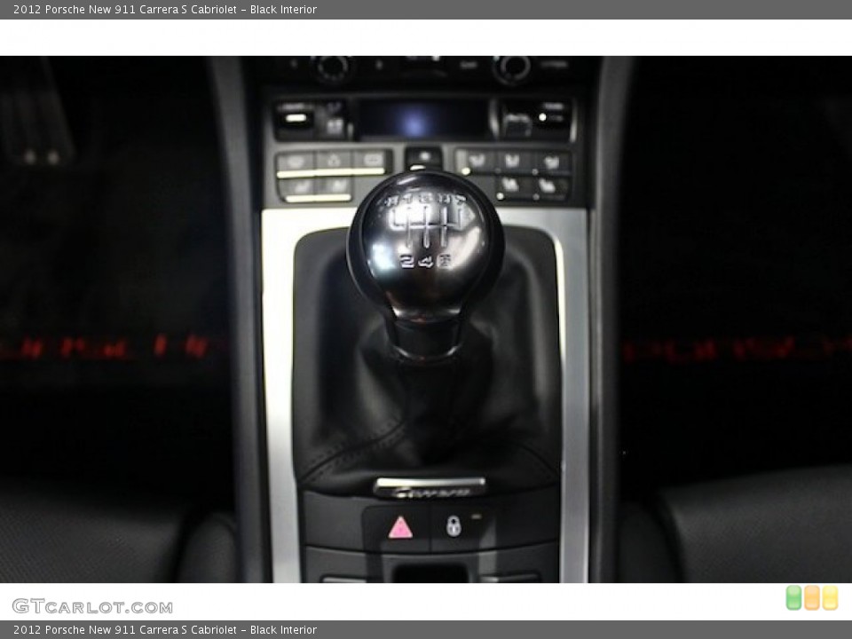 Black Interior Transmission for the 2012 Porsche New 911 Carrera S Cabriolet #83293581