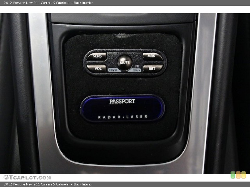 Black Interior Controls for the 2012 Porsche New 911 Carrera S Cabriolet #83293611