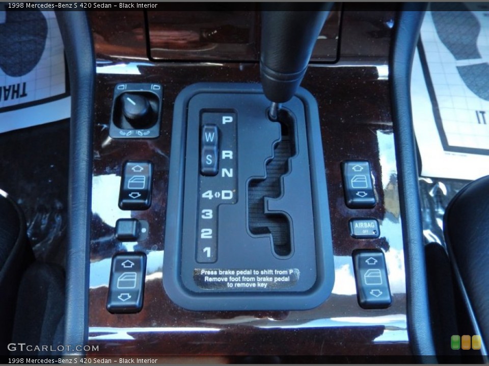 Black Interior Transmission for the 1998 Mercedes-Benz S 420 Sedan #83296148
