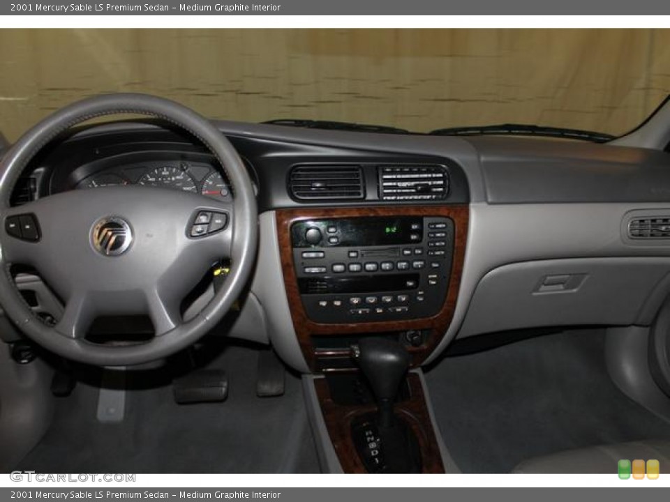 Medium Graphite Interior Dashboard for the 2001 Mercury Sable LS Premium Sedan #83297178