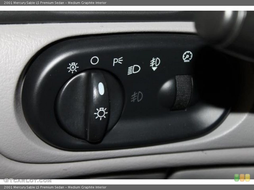 Medium Graphite Interior Controls for the 2001 Mercury Sable LS Premium Sedan #83297575