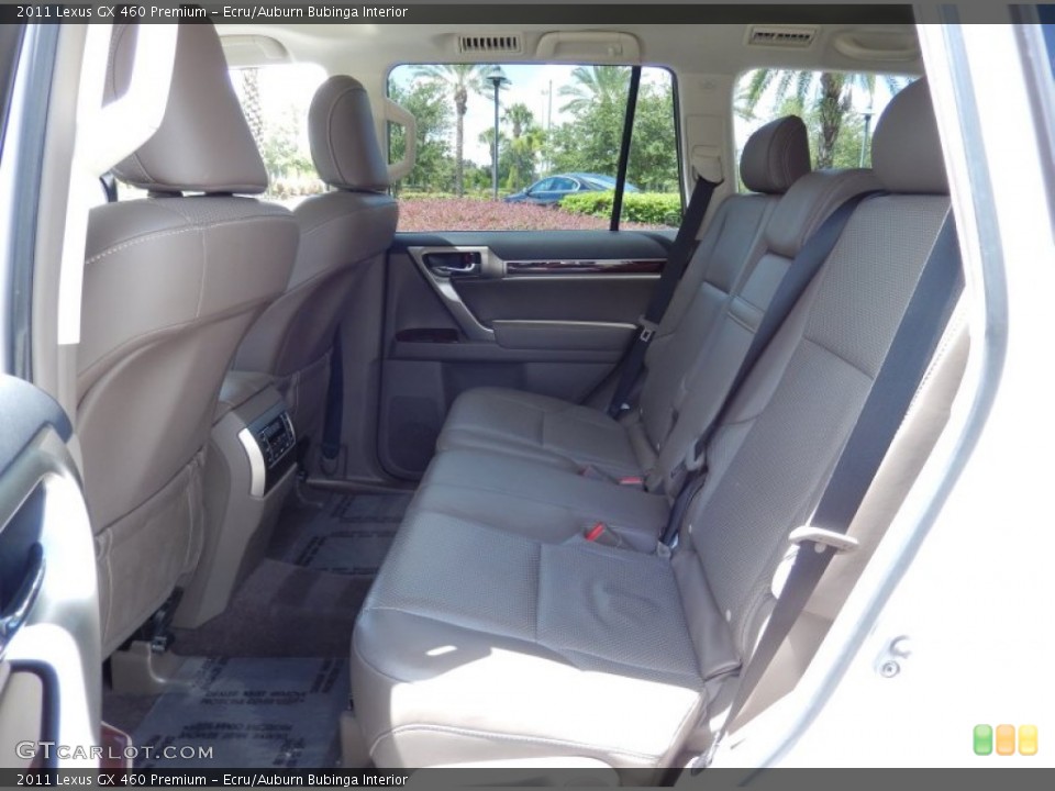 Ecru/Auburn Bubinga Interior Rear Seat for the 2011 Lexus GX 460 Premium #83298126