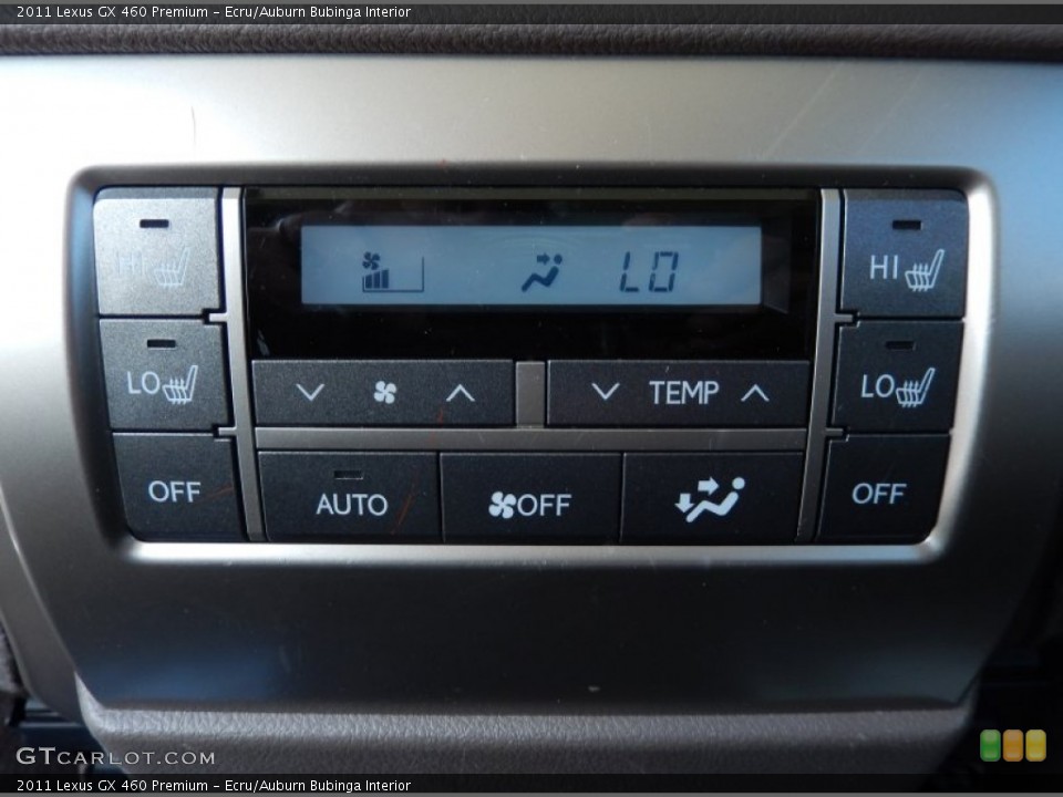Ecru/Auburn Bubinga Interior Controls for the 2011 Lexus GX 460 Premium #83298179