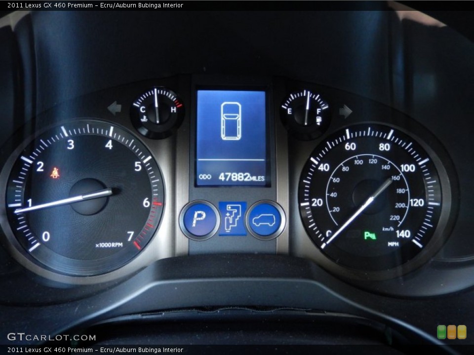 Ecru/Auburn Bubinga Interior Gauges for the 2011 Lexus GX 460 Premium #83298294