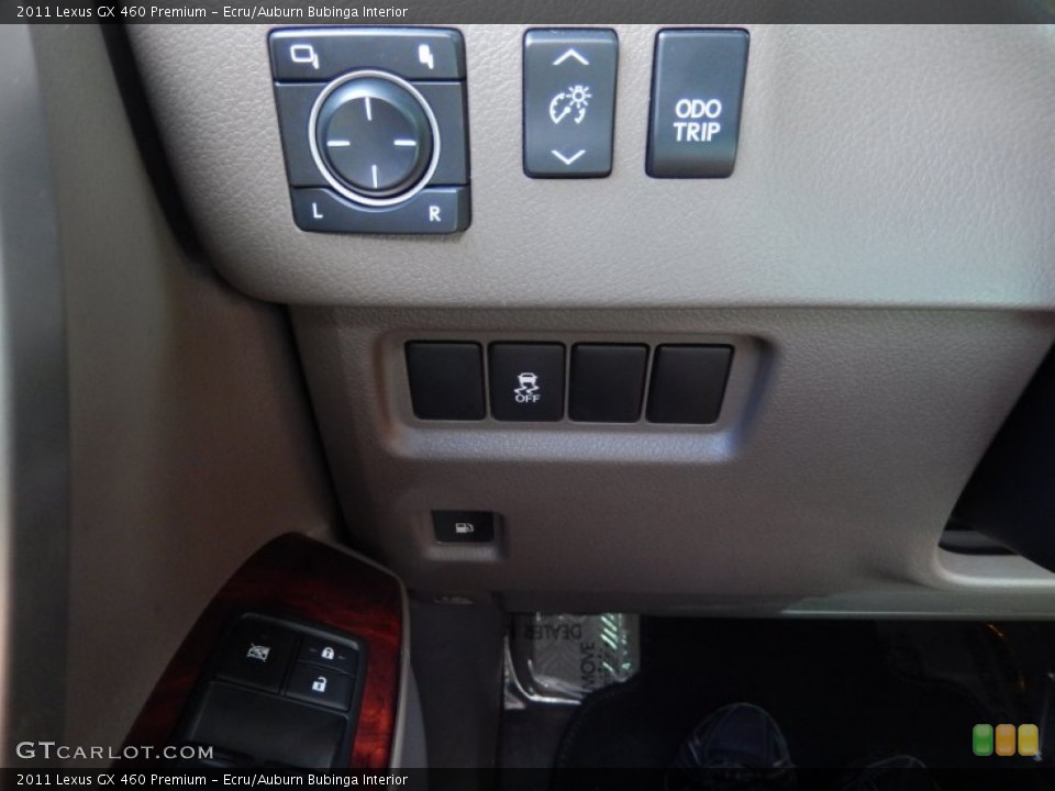 Ecru/Auburn Bubinga Interior Controls for the 2011 Lexus GX 460 Premium #83298382