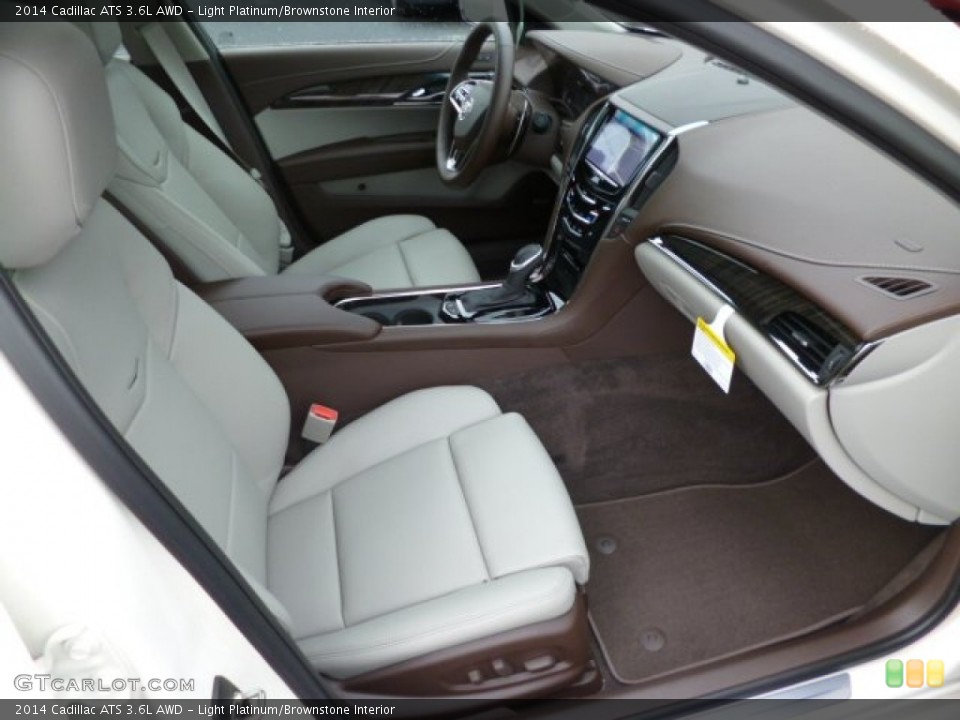 Light Platinum/Brownstone Interior Front Seat for the 2014 Cadillac ATS 3.6L AWD #83299224