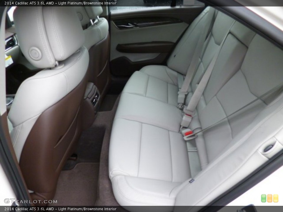 Light Platinum/Brownstone Interior Rear Seat for the 2014 Cadillac ATS 3.6L AWD #83299264