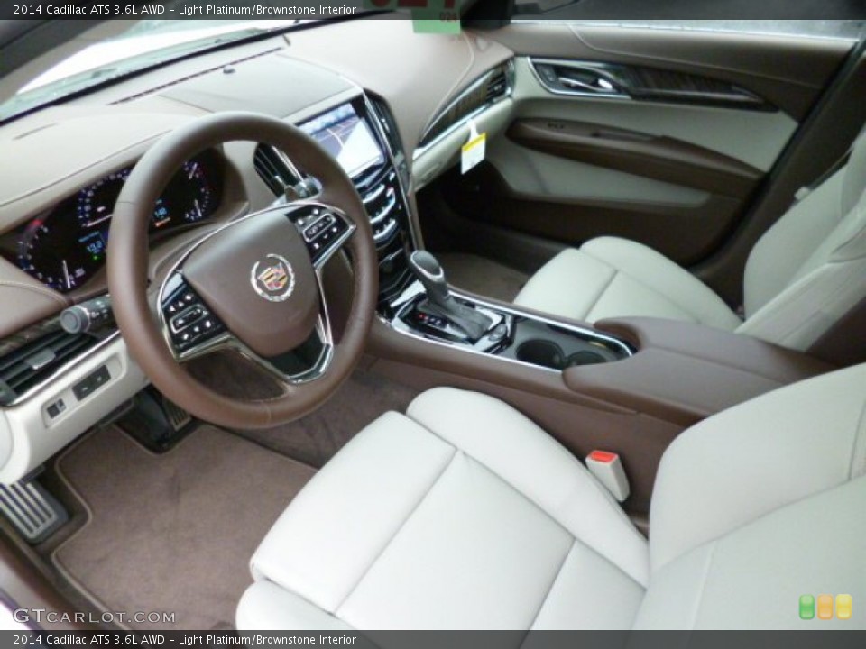 Light Platinum/Brownstone Interior Prime Interior for the 2014 Cadillac ATS 3.6L AWD #83299311