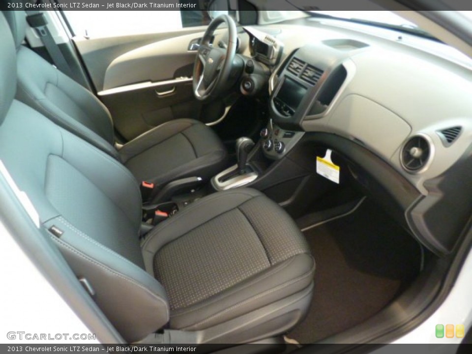 Jet Black/Dark Titanium Interior Front Seat for the 2013 Chevrolet Sonic LTZ Sedan #83300580