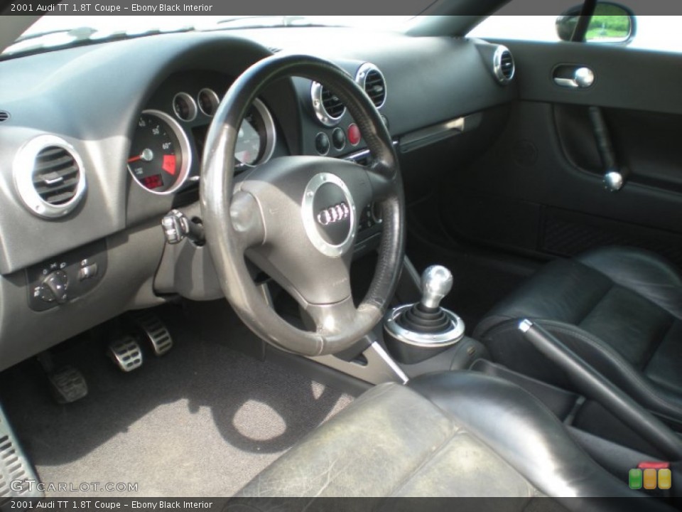 Ebony Black Interior Prime Interior for the 2001 Audi TT 1.8T Coupe #83302203