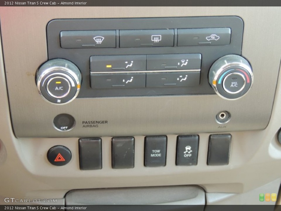 Almond Interior Controls for the 2012 Nissan Titan S Crew Cab #83304102