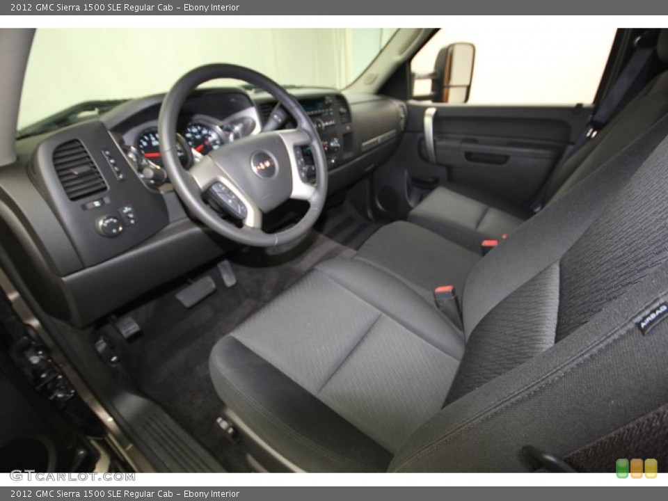 Ebony Interior Prime Interior for the 2012 GMC Sierra 1500 SLE Regular Cab #83307434