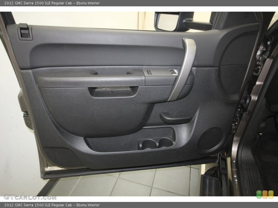 Ebony Interior Door Panel for the 2012 GMC Sierra 1500 SLE Regular Cab #83307455