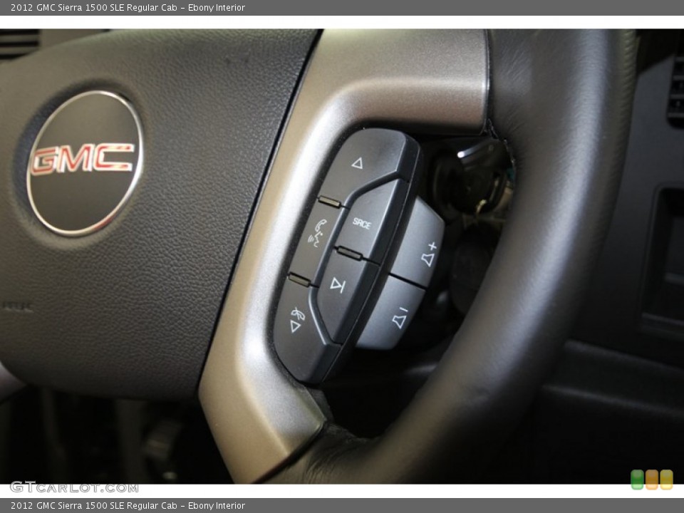 Ebony Interior Controls for the 2012 GMC Sierra 1500 SLE Regular Cab #83307553